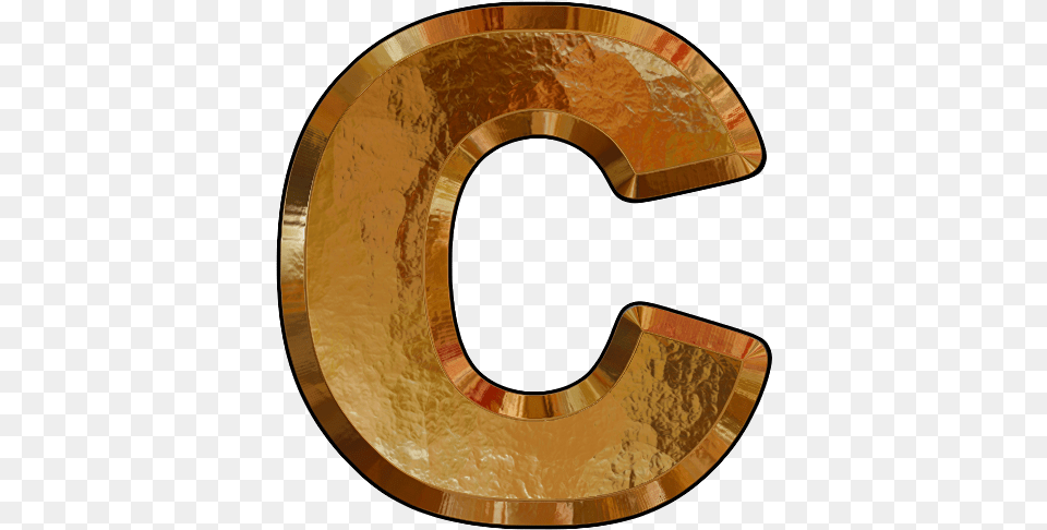 Letter C Images Letter Brown C Clipart, Text, Symbol, Aluminium, Number Free Png