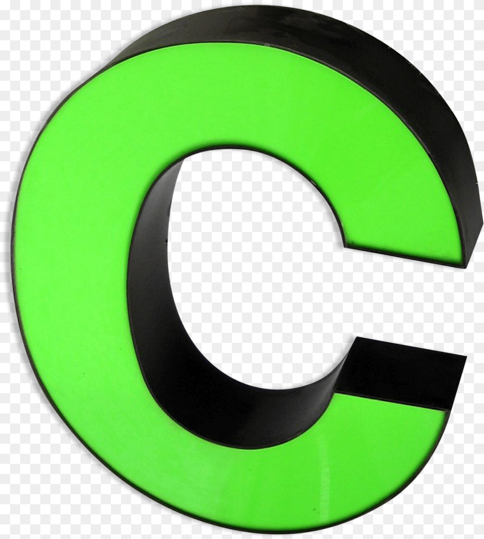 Letter C Neonsrc Https Neon Green Letter C, Symbol, Number, Text Free Transparent Png