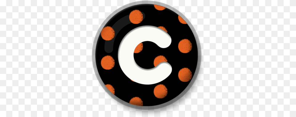 Letter C Nick Jr Alpha Button Halloween, Number, Symbol, Text, Disk Free Png