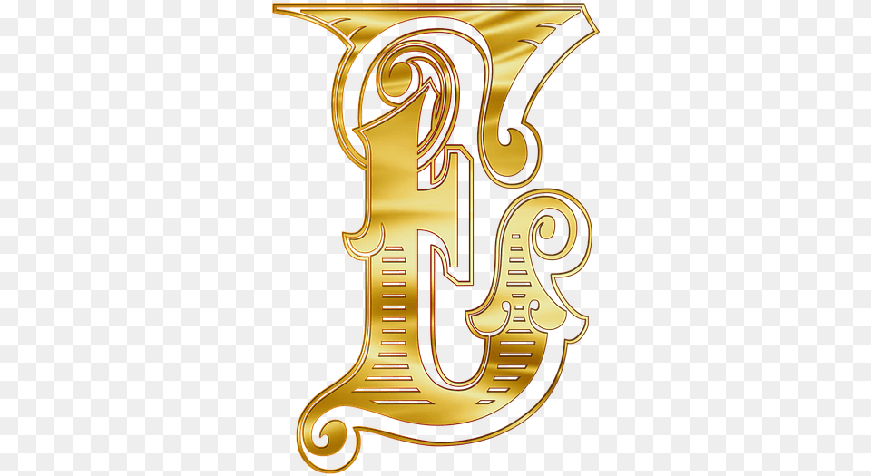 Letter Capital Alphabet Gold, Text, Smoke Pipe, Symbol, Number Free Png Download