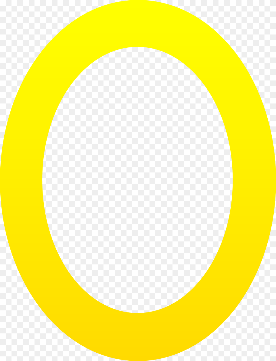 Letter Clipart Yellow Letter O Clip Art, Oval Png Image