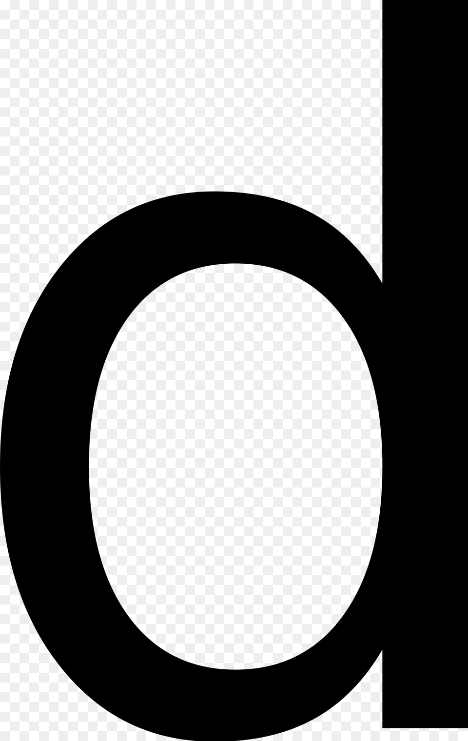 Letter D, Gray Free Png Download