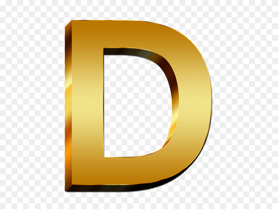 Letter D, Gold, Number, Symbol, Text Png