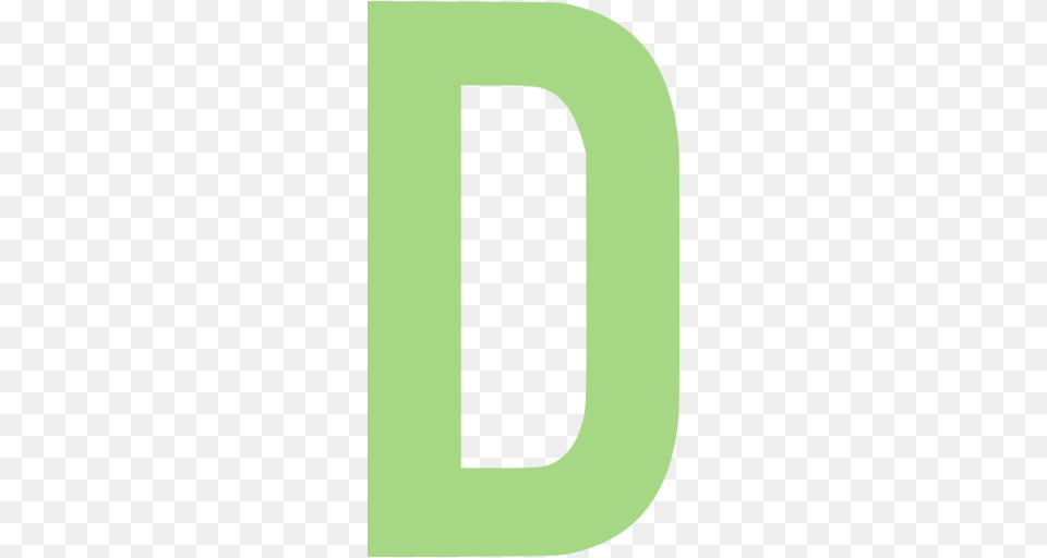 Letter D, Number, Symbol, Text, Green Free Png