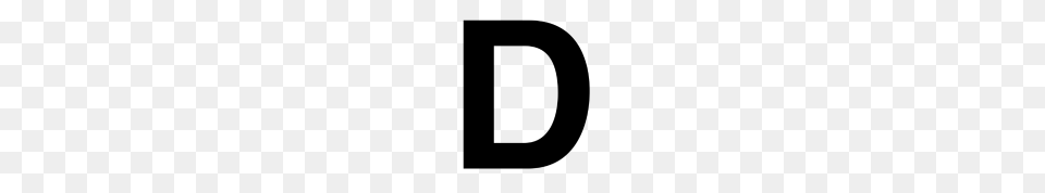 Letter D, Gray Png Image