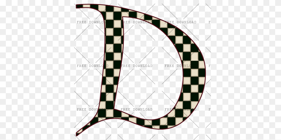 Letter D Cj With Transparent Single Alphabet Letters, Chess, Game, Racket, Text Free Png