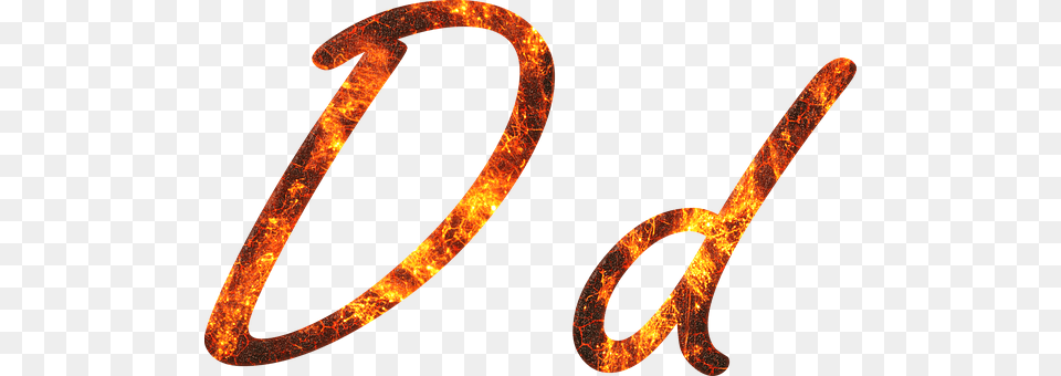 Letter D Fire Embers Lava Font Letter, Text, Symbol Png Image