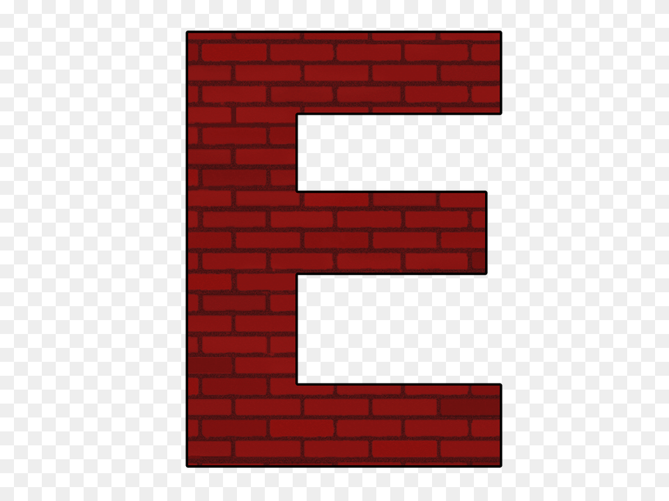 Letter E, Architecture, Brick, Building, Wall Free Png