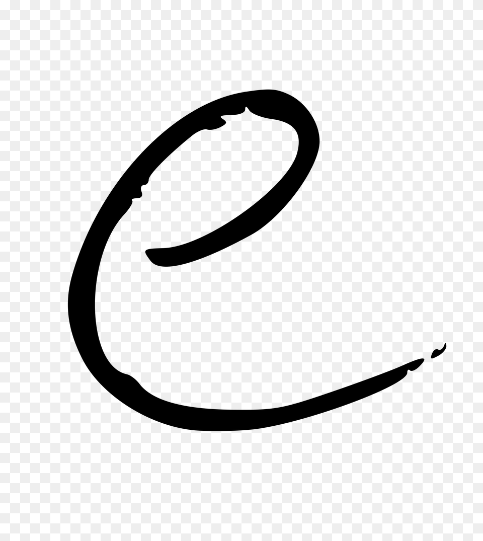 Letter E, Gray Free Transparent Png