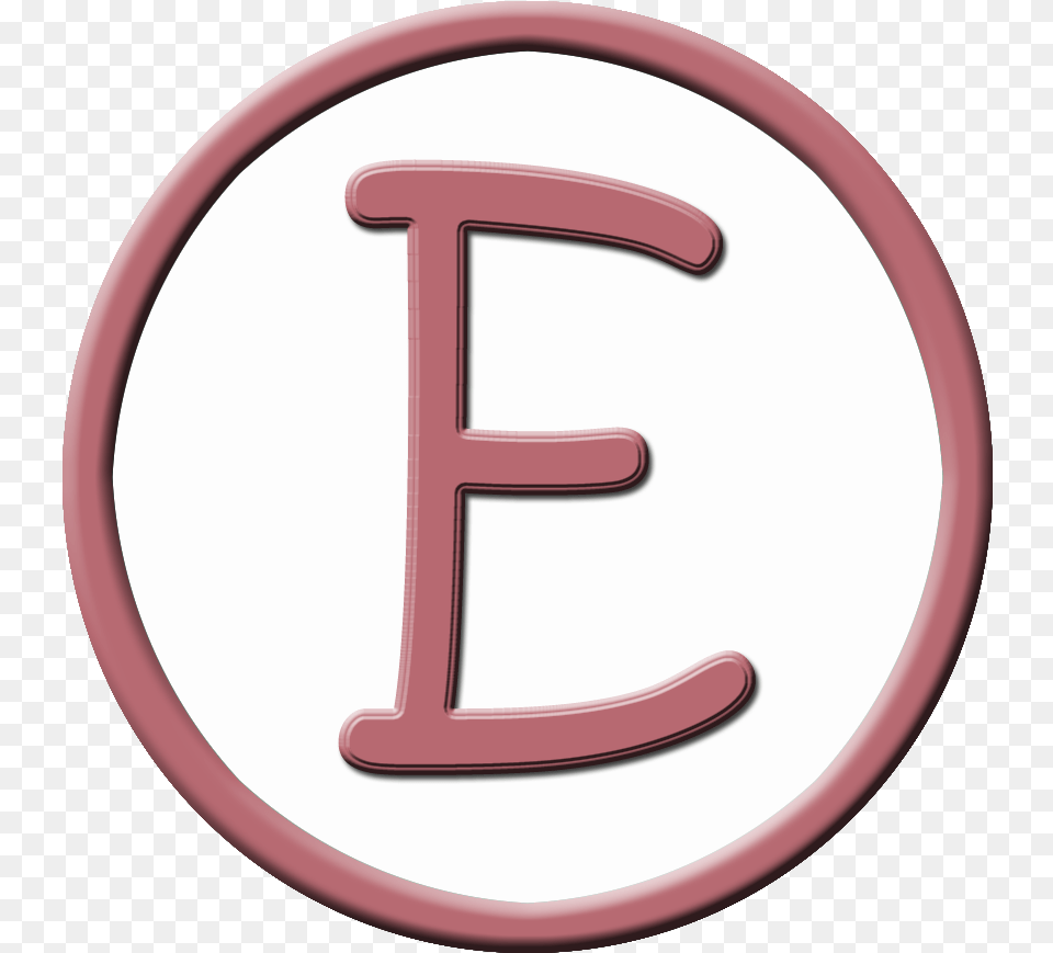 Letter E Circle Letter Pink E, Symbol, Text Png Image
