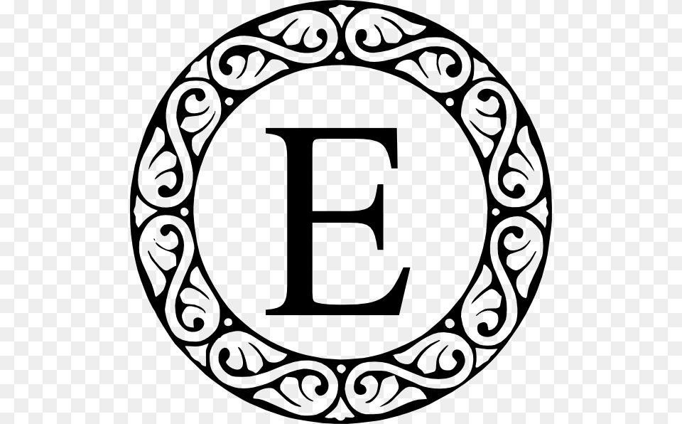 Letter E Monogram Clip Art, Symbol, Number, Stencil, Text Free Png