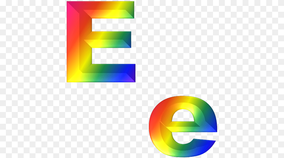 Letter E Rainbow, Logo, Art, Graphics Free Png