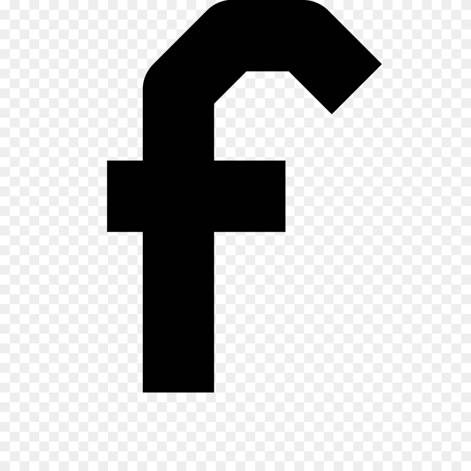 Letter F, Gray Png Image