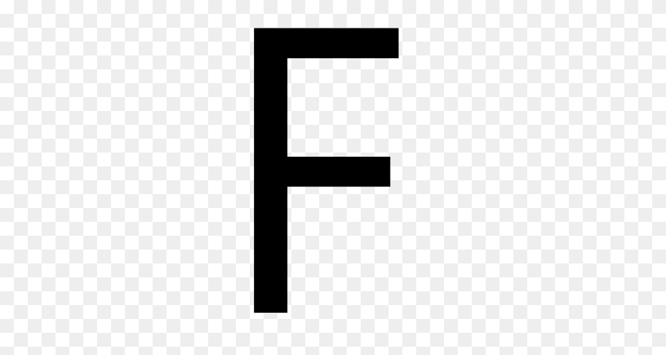 Letter F, Gray Png Image