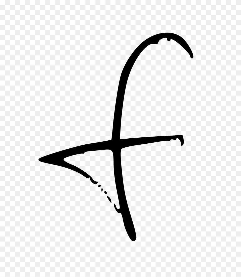 Letter F, Gray Png