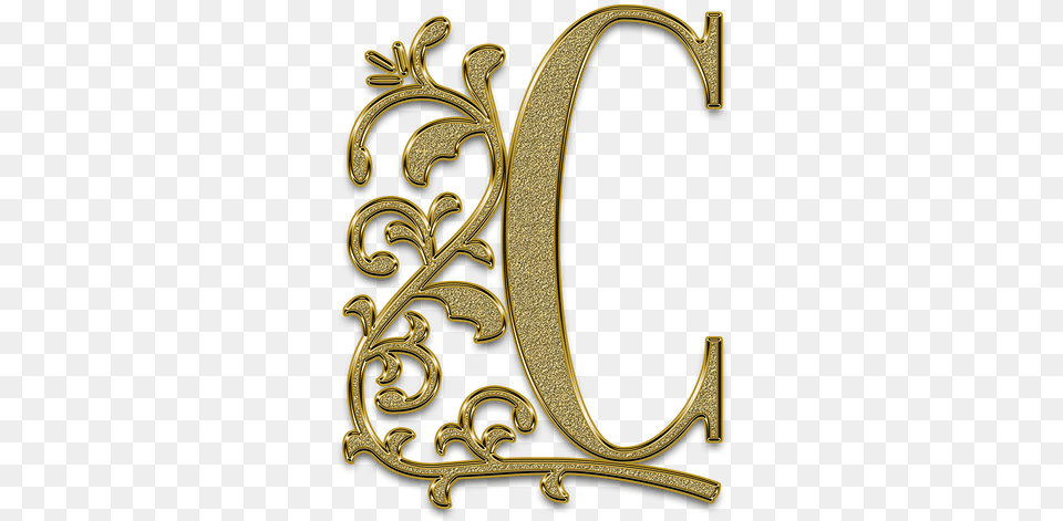 Letter Font Golden Capital Letter Vintage Slave Gold Alphabet Letters, Pattern, Accessories, Jewelry, Locket Free Transparent Png