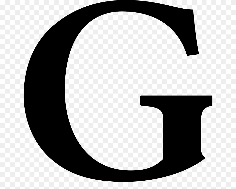 Letter G, Gray Free Transparent Png