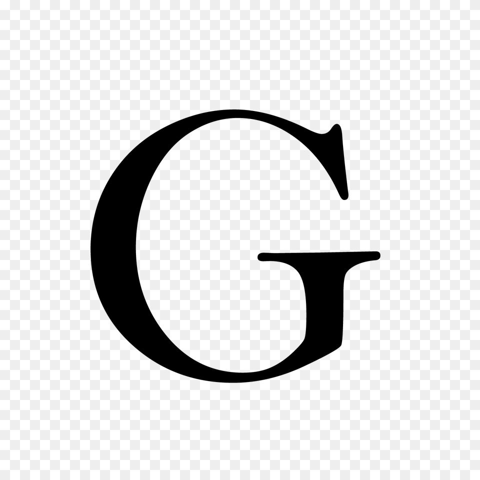 Letter G, Gray Free Transparent Png