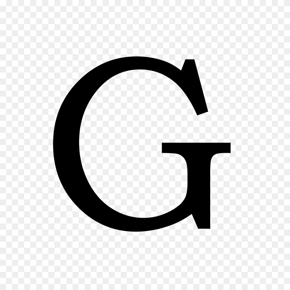 Letter G, Gray Free Png