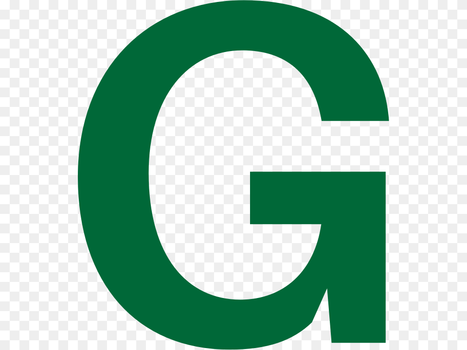 Letter G, Green, Symbol, Text, Number Free Png Download