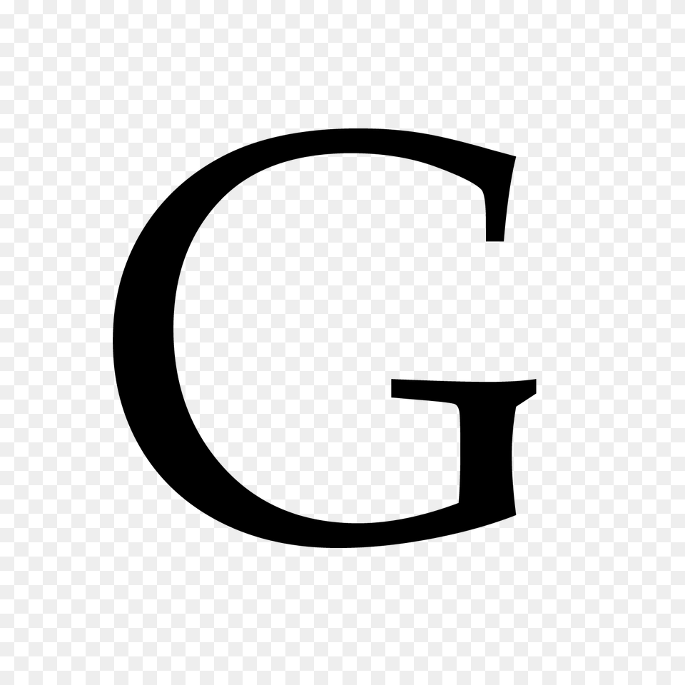 Letter G, Gray Png Image