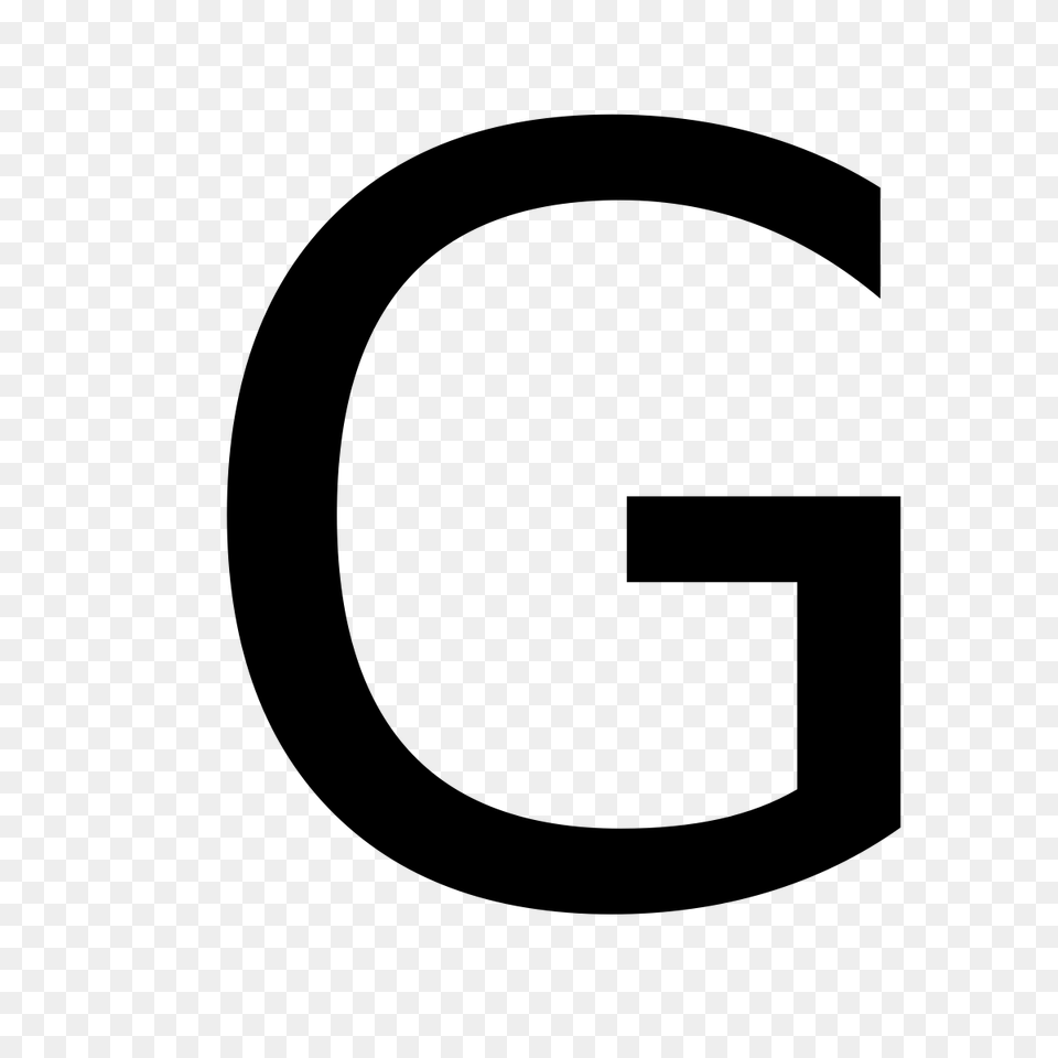 Letter G, Gray Free Png Download