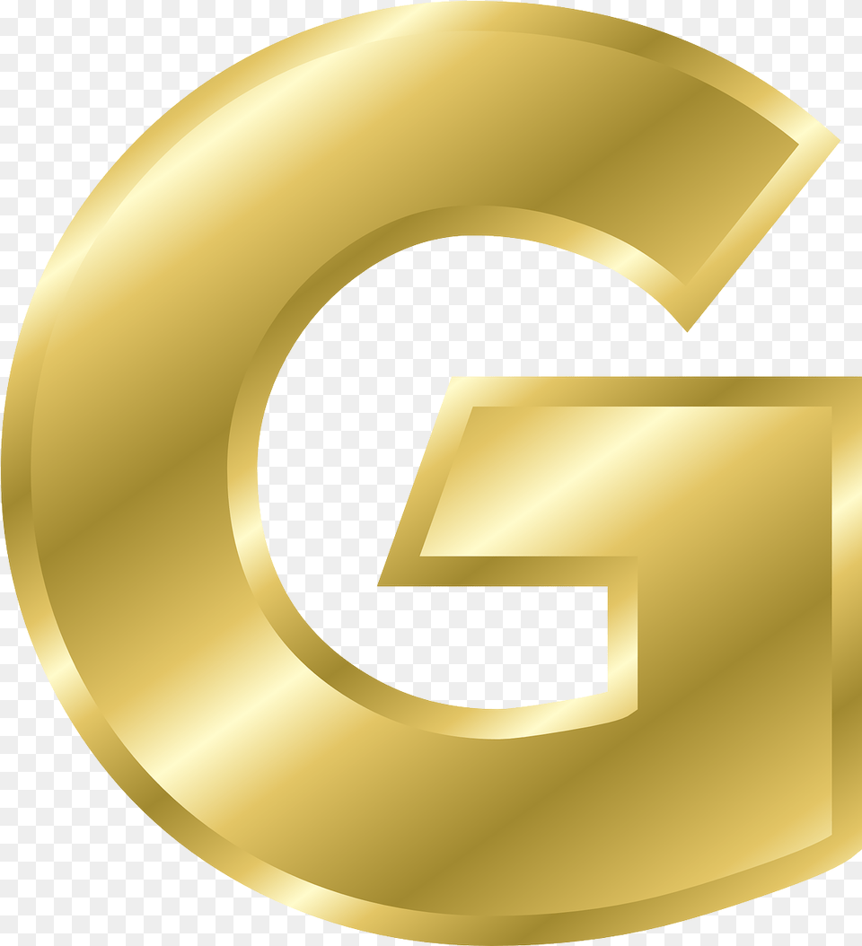 Letter G Capital Letter G In Gold, Number, Symbol, Text, Disk Free Transparent Png