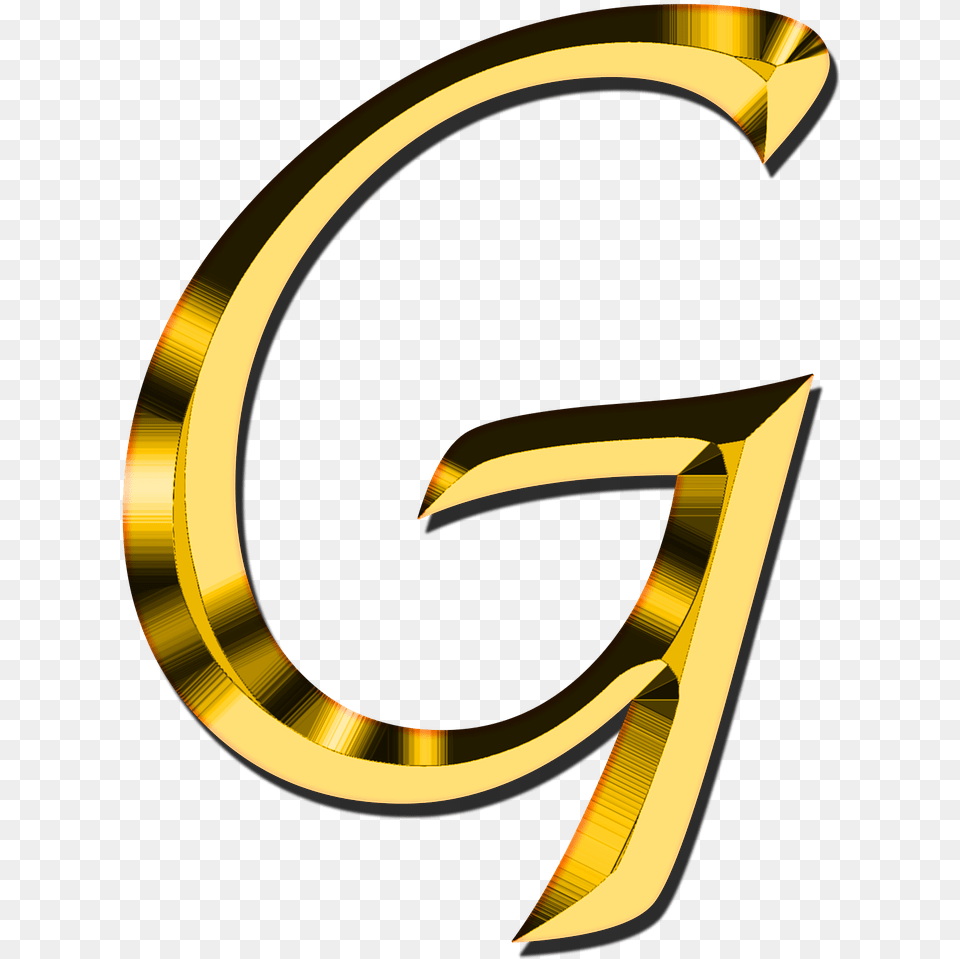Letter G Gold Letter C, Symbol, Text, Number Png