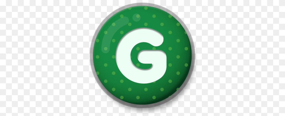 Letter G Roundlet, Green, Symbol, Number, Text Free Png Download