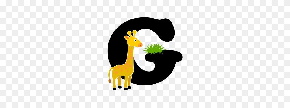 Letter G Vectors And Clipart For Download, Animal, Giraffe, Mammal, Wildlife Free Transparent Png