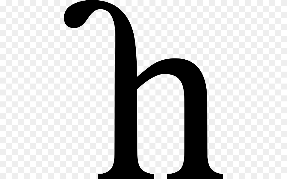 Letter H, Gray Free Png