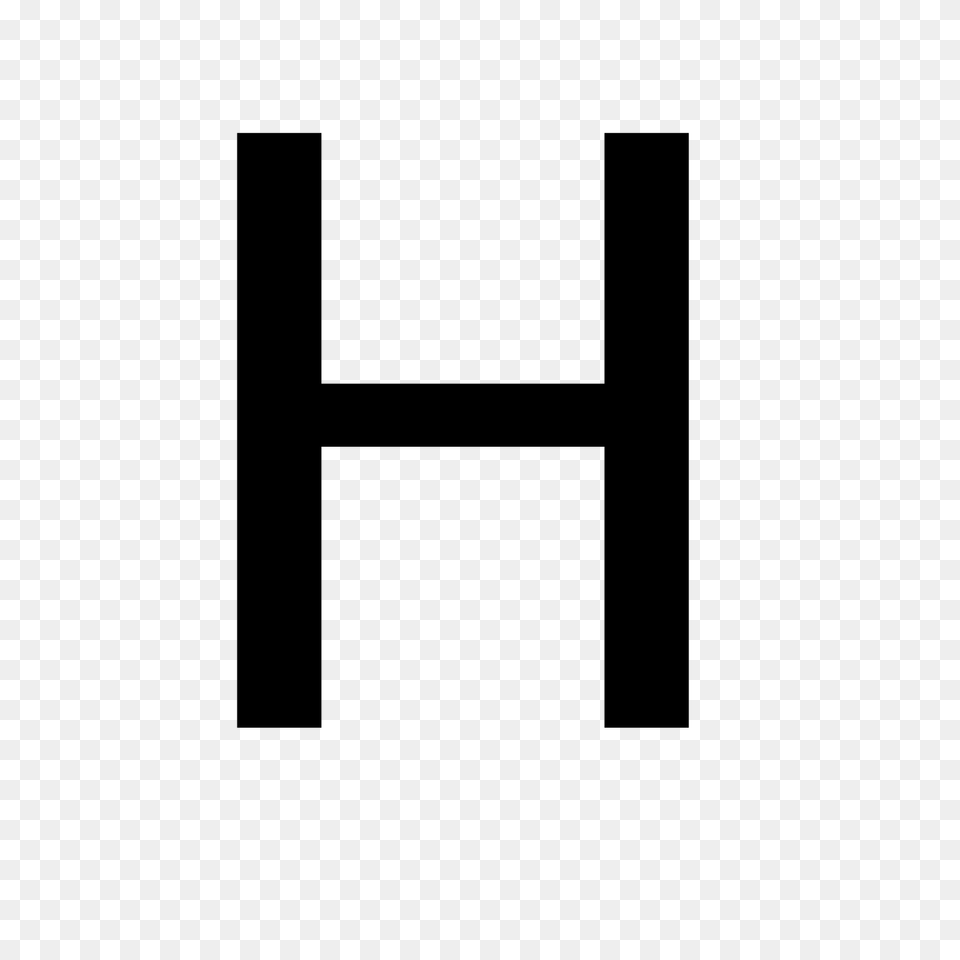 Letter H, Gray Free Png Download