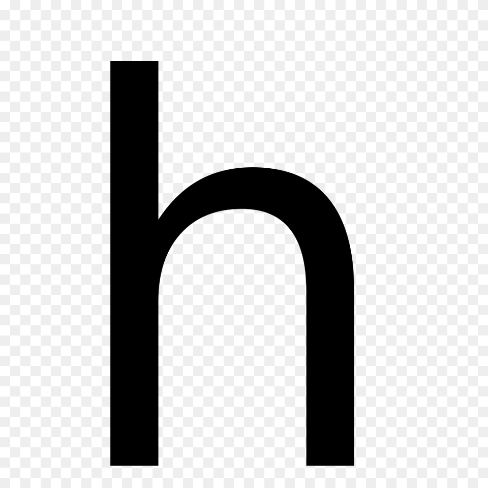 Letter H, Gray Free Transparent Png