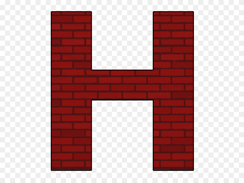 Letter H, Architecture, Brick, Building, Fireplace Free Png