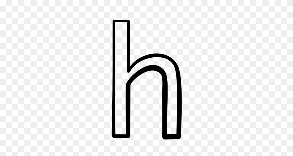 Letter H, Stencil Png Image