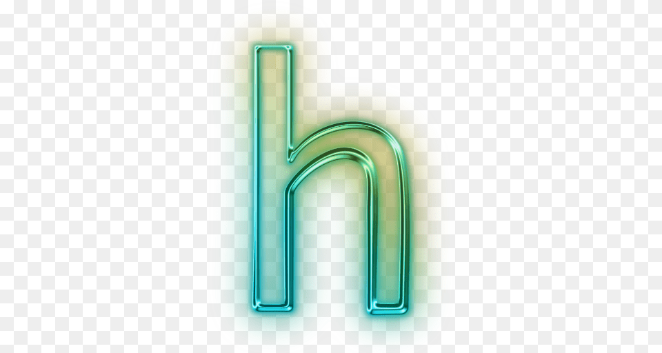 Letter H, Light, Neon, Symbol, Text Png Image