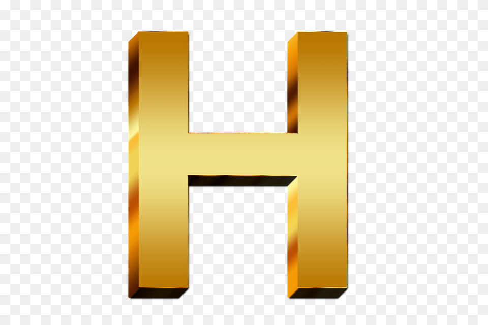Letter H, Text, Gold Free Transparent Png