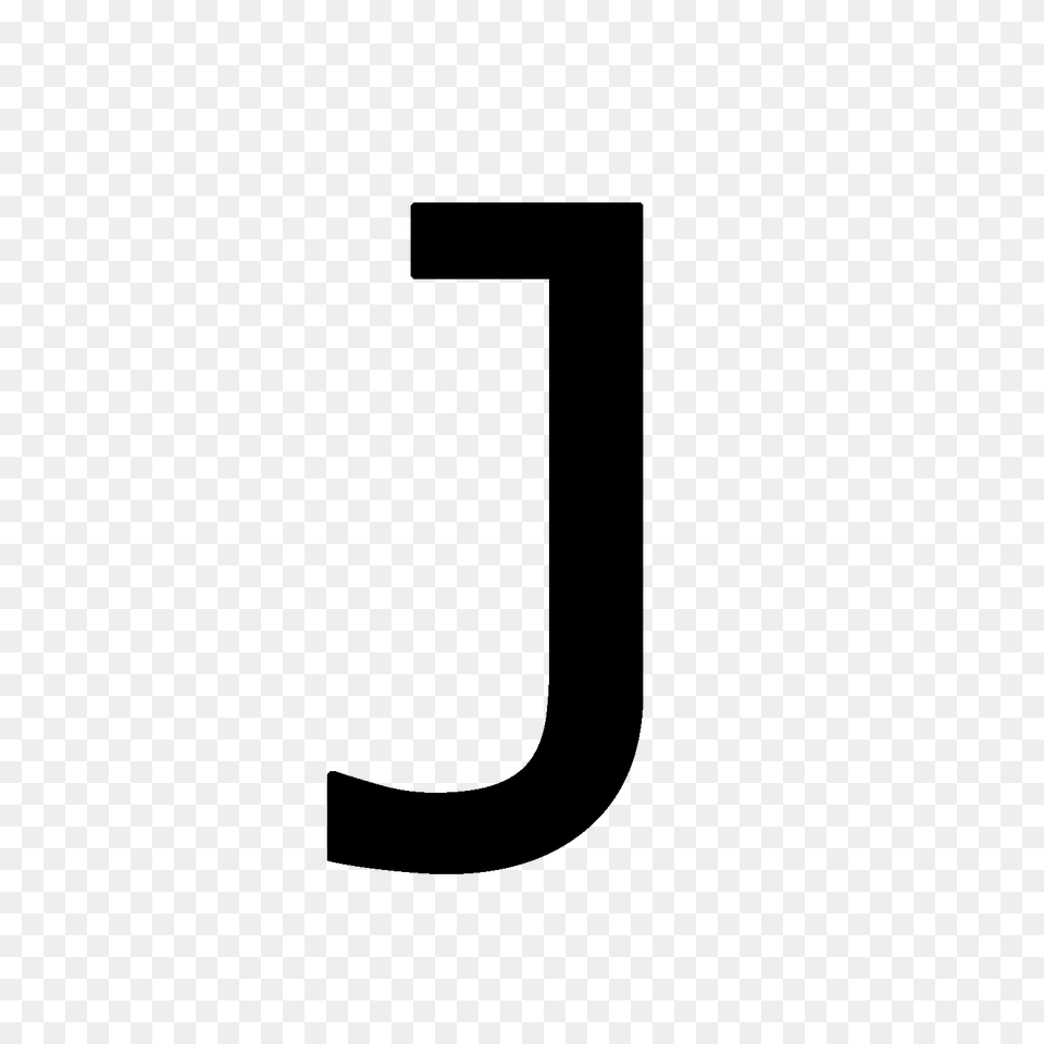 Letter J, Gray Free Png