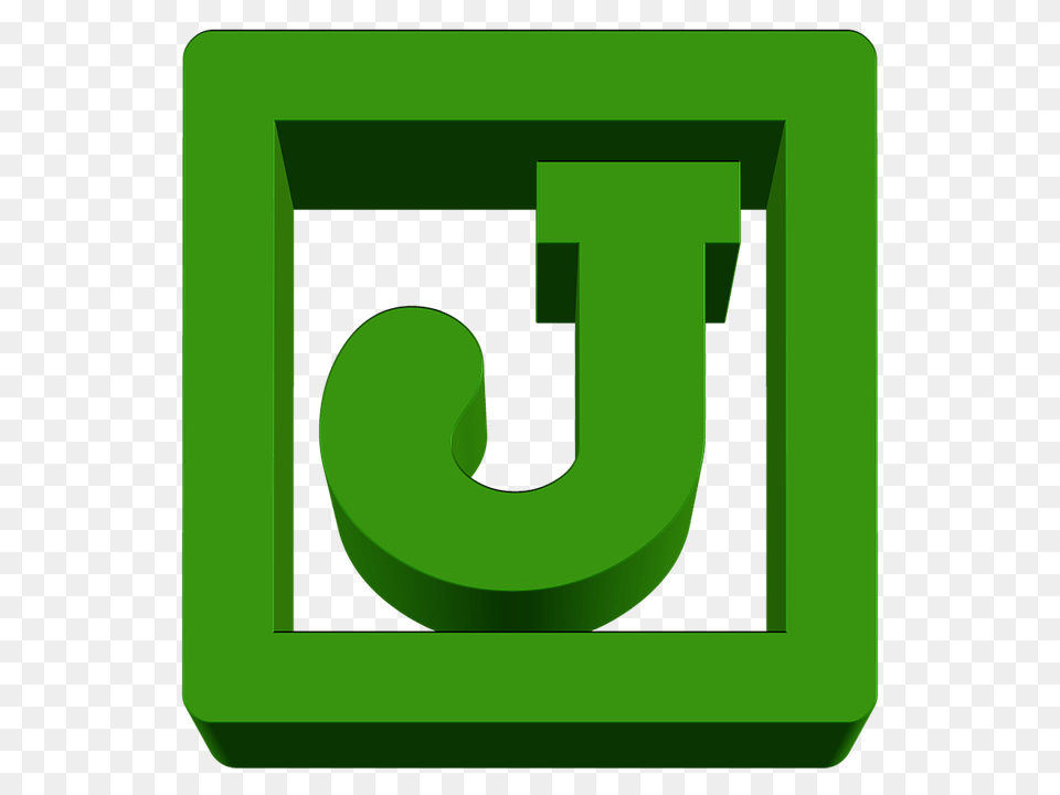 Letter J, Green, Number, Symbol, Text Free Png Download