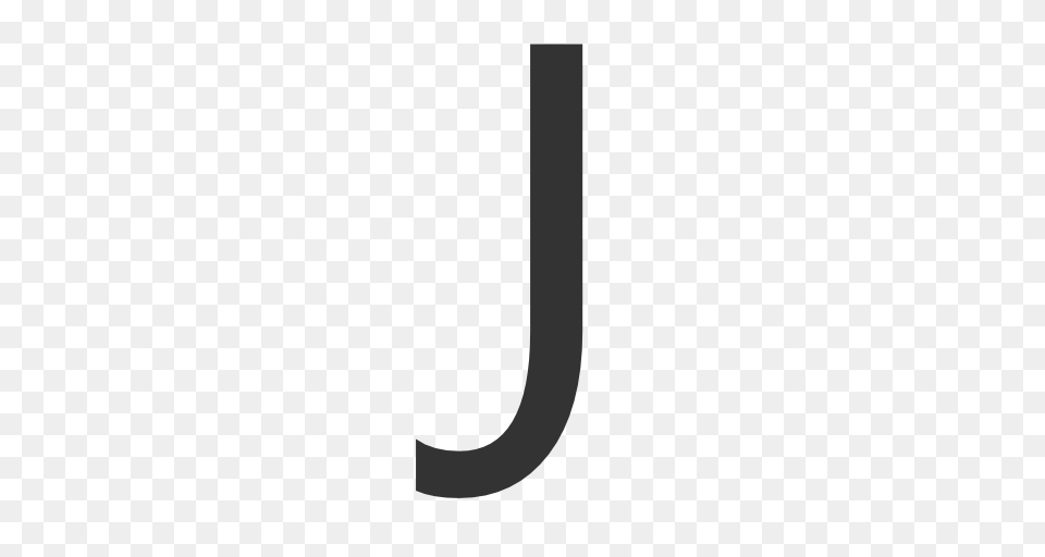 Letter J, Gray Png