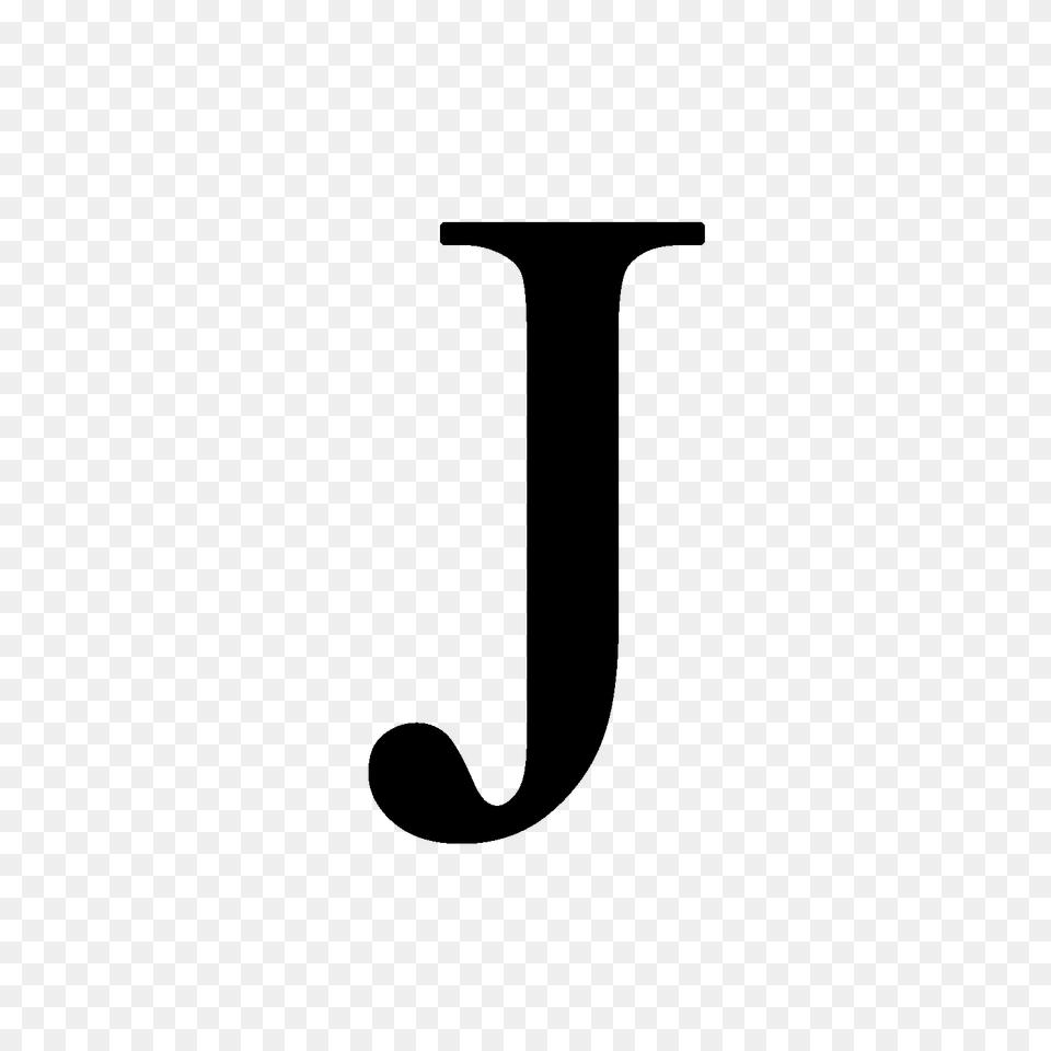 Letter J, Gray Free Png