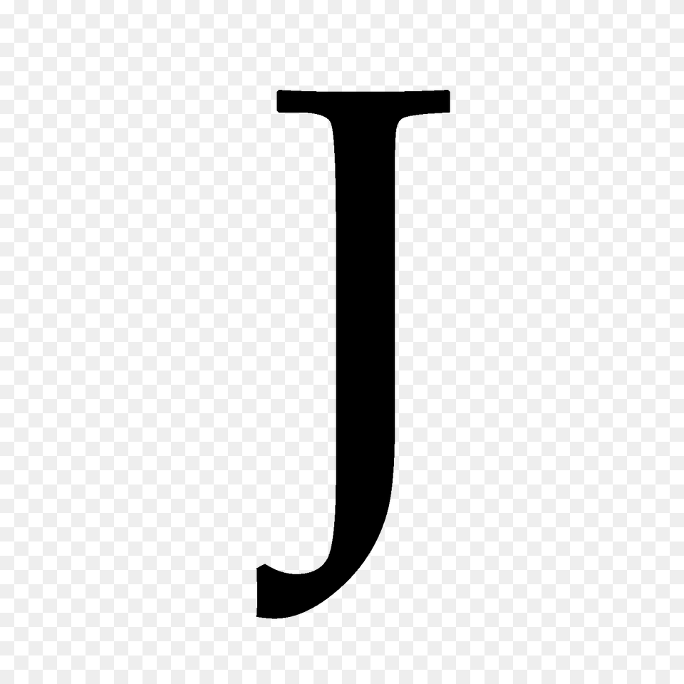 Letter J, Gray Free Png