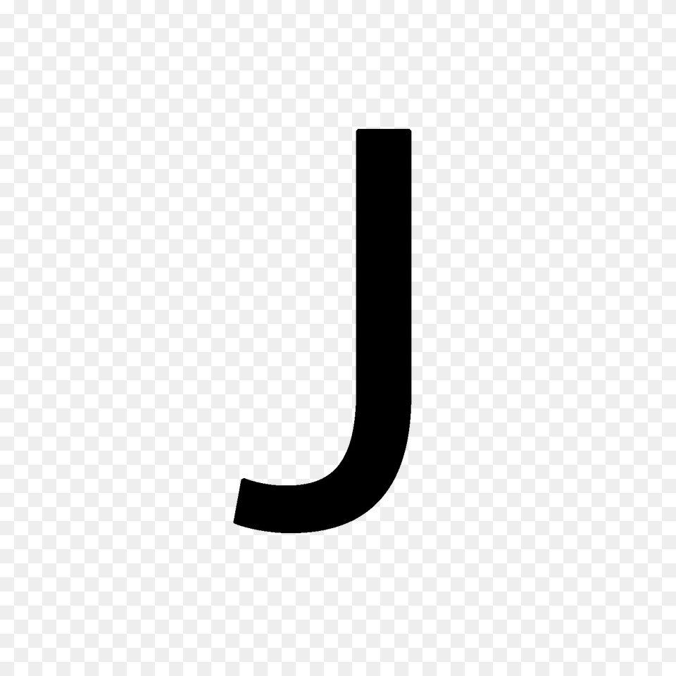 Letter J, Gray Free Transparent Png