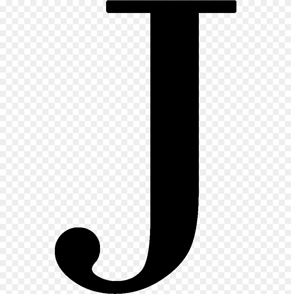 Letter J, Gray Png Image