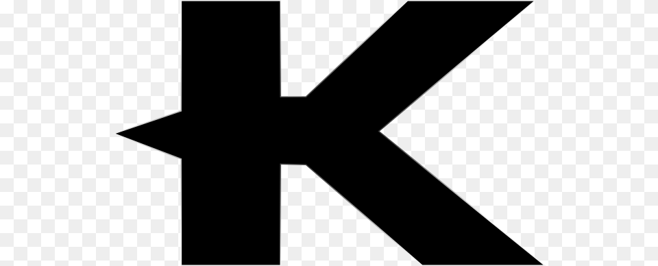 Letter K, Symbol, Star Symbol, Silhouette Free Png