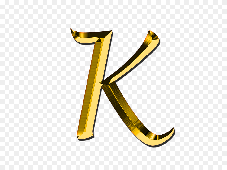 Letter K, Text, Symbol, Blade, Dagger Png Image