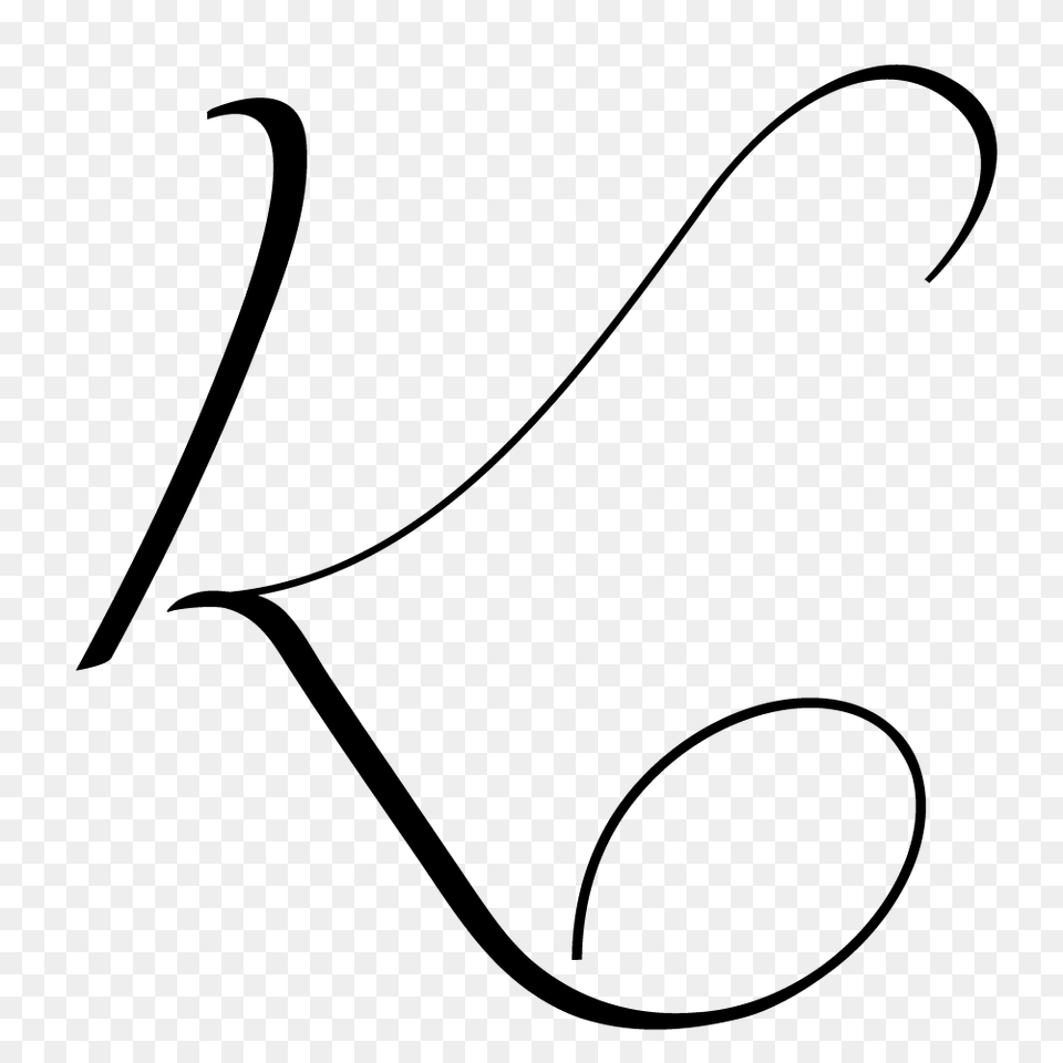 Letter K, Gray Free Transparent Png