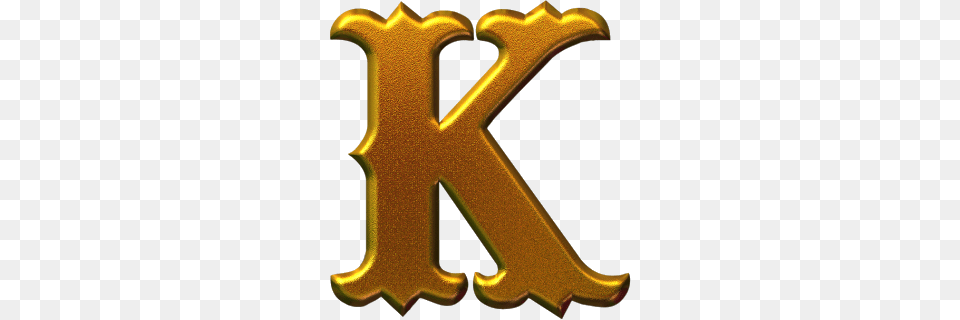 Letter K, Logo, Gold, Smoke Pipe, Symbol Free Png Download
