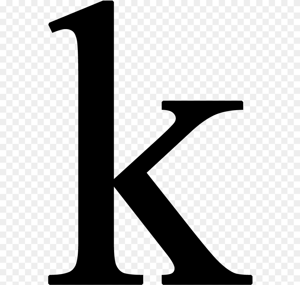 Letter K Conversation Is Now Over, Gray Png Image