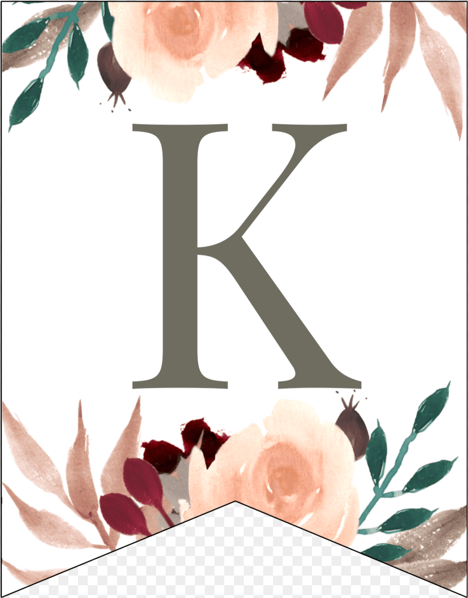 Letter K Penant Flag With Pink Green Brown And Burgandy Koala Living, Book, Publication, Number, Symbol Png